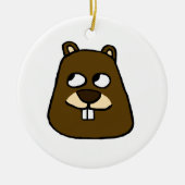 Groundhog Face Ornament (Voorkant)