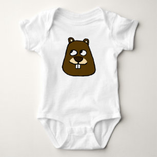 Groundhog Face Romper