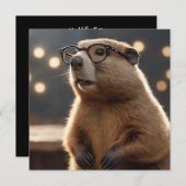 Groundhog Geek Uitnodiging (Voorkant / Achterkant)