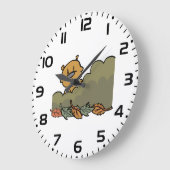 Groundhog gluren door de Struiken van de herfst Grote Klok (Hoek)