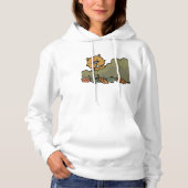 Groundhog gluren door de Struiken van de herfst Hoodie (Voorkant)