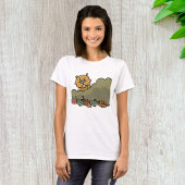 Groundhog gluren door de Struiken van de herfst T-shirt