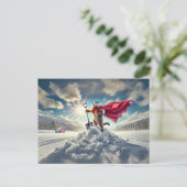 Groundhog Held van de Winter Briefkaart (Staand voorkant)