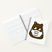 Groundhog in Face Mask Notitieboek (Binnen)