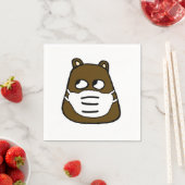 Groundhog in Face Mask Servet (Insitu)