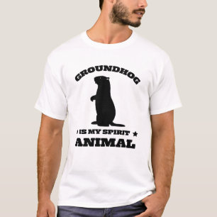 Groundhog is mijn gedistilleerde dier t-shirt