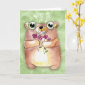 Groundhog  kaart (Gele Bloem)