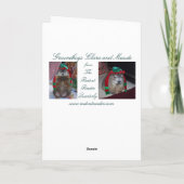 Groundhog-kerstkaart Feestdagen Kaart (Achterkant)