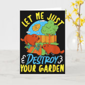 Groundhog_ Let Me Just Destroy Your Garden  Kaart (Gele Bloem)