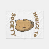 Groundhog Lover Wildlife Animal Groundhog Menace T Fleece Deken (Voorkant (Horizontaal))