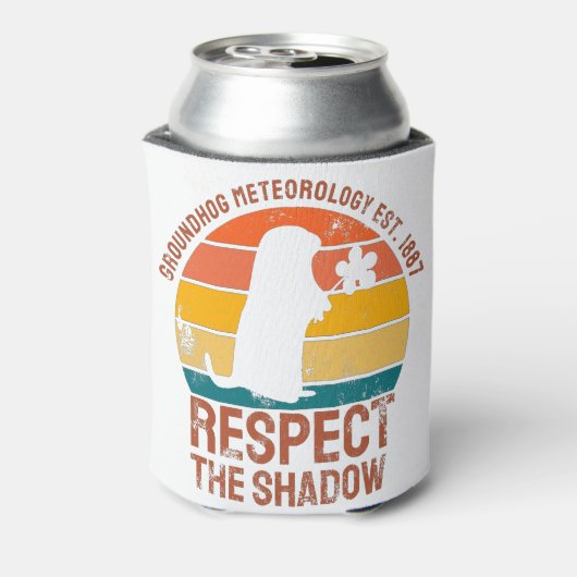 Groundhog Meteorology Est 1887 Blikjeskoeler (Blikje Achterkant)