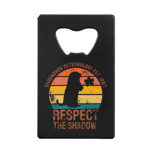 Groundhog Meteorology Est 1887 Creditkaart Flessenopener