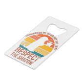 Groundhog Meteorology Est 1887 Creditkaart Flessenopener (Achterkant Gekanteld)