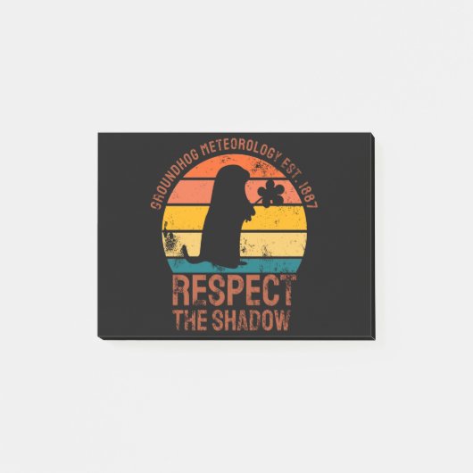 Groundhog Meteorology Est 1887 Post-it® Notes (Voorkant)