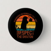 Groundhog Meteorology Est 1887 Ronde Button 5,7 Cm (Voorkant)