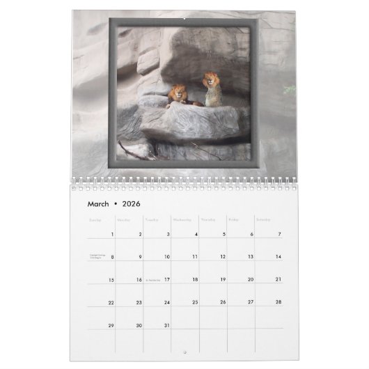 Groundhog Moments 2017 12-maands kalender (Mar 2026)