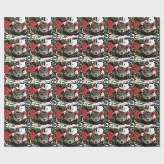 Groundhog "Moses" Holiday Gift Wrap Cadeaupapier (Zoom)