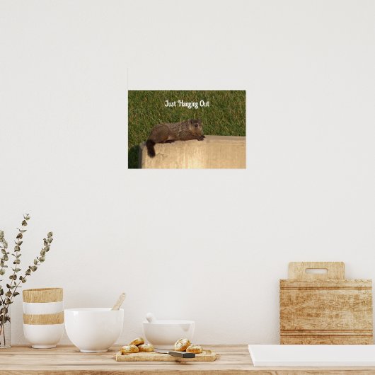 Groundhog op een Wall Poster (Keuken)