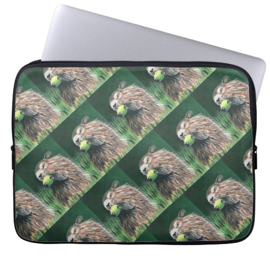 Groundhog pattern Electronics Bag Laptop Sleeve (Voorkant)