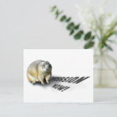 Groundhog Phil zegt... Briefkaart (Staand voorkant)