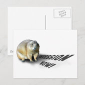 Groundhog Phil zegt... Briefkaart (Voorkant / Achterkant)
