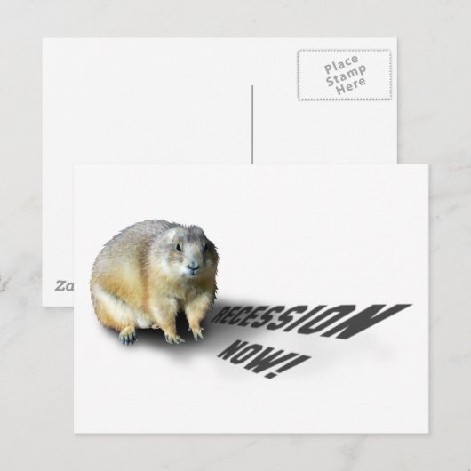 Groundhog Phil zegt... Briefkaart (Voorkant / Achterkant)