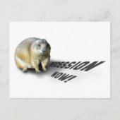 Groundhog Phil zegt... Briefkaart (Voorkant)