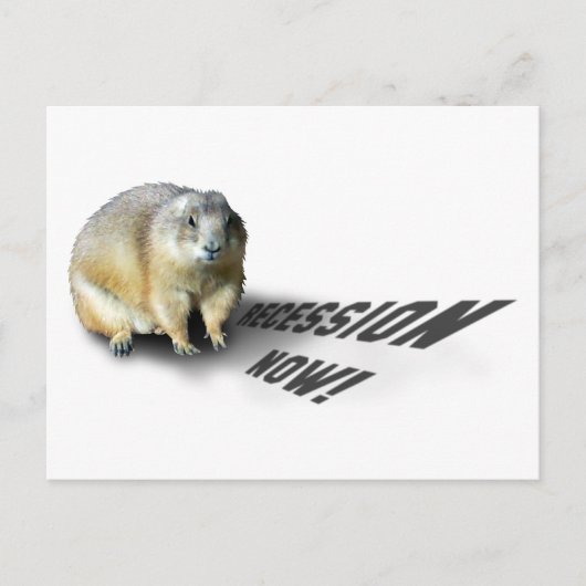 Groundhog Phil zegt... Briefkaart (Voorkant)
