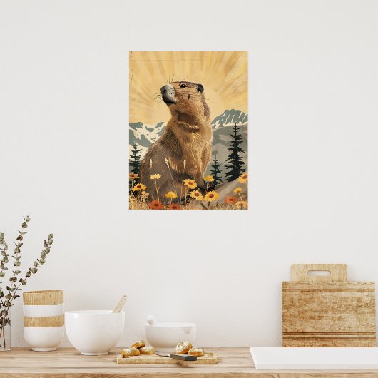  Groundhog Poster (Keuken)