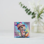 Groundhog psychedelische kleuren zien schaduw informatiekaartje (Staand voorkant)