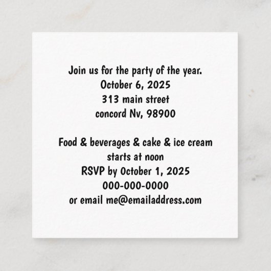 Groundhog psychedelische kleuren zien schaduw informatiekaartje (Achterkant)