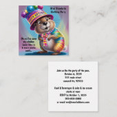 Groundhog psychedelische kleuren zien schaduw informatiekaartje (Voorkant / Achterkant)