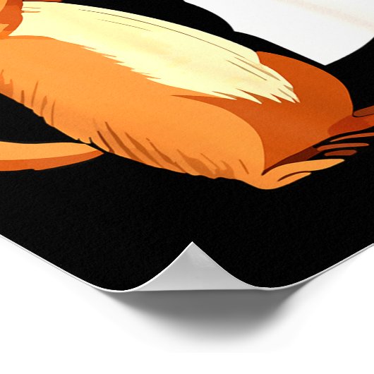 Groundhog Shadow Dinosaur Funny Puppet Happy Groun Poster (Hoek)