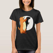 Groundhog Shadow Dinosaur Funny Puppet Happy Groun T-shirt (Voorkant)
