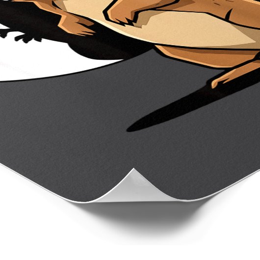 Groundhog Shadow Dinosaur Puppet Happy Groundhog D Poster (Hoek)