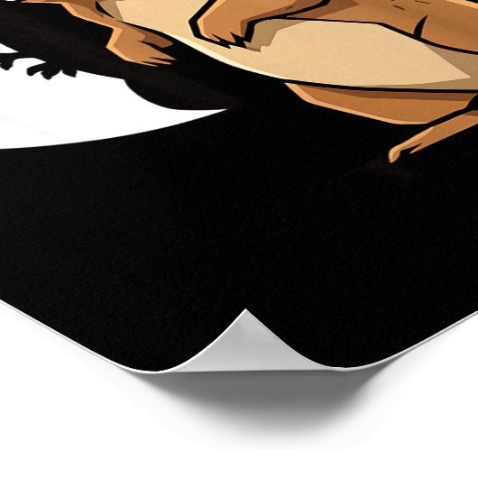 Groundhog Shadow Dinosaur Puppet Happy Groundhog D Poster (Hoek)