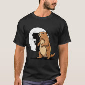 Groundhog Shadow Dinosaur Puppet Happy Groundhog D T-shirt (Voorkant)