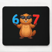Groundhog Six Seven Drip 67 Meme Funny 6-7 Groundh Muismat (Voorkant)