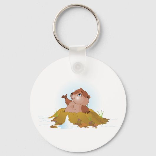 Groundhog Sleutelhanger (Achterkant)