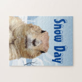 Groundhog Snow Day Legpuzzel (Horizontaal)