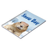 Groundhog Snow Day Notitieboek (Linkerzijde)