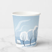 Groundhog Snow Day Papieren Bekers (Achterkant)