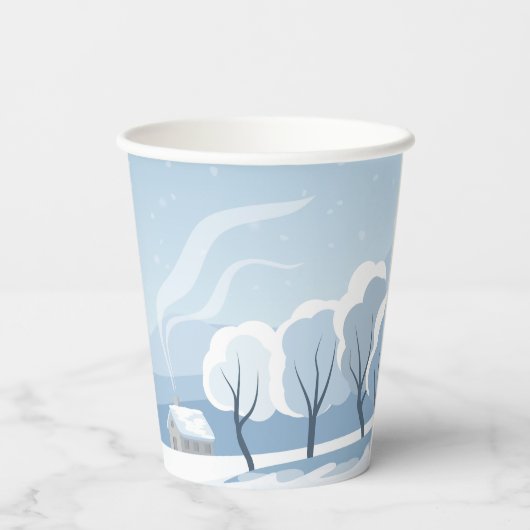 Groundhog Snow Day Papieren Bekers (Achterkant)