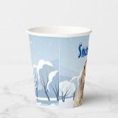 Groundhog Snow Day Papieren Bekers (Rechts)