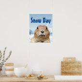 Groundhog Snow Day Poster (Keuken)