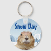 Groundhog Snow Day Sleutelhanger (Voorkant)