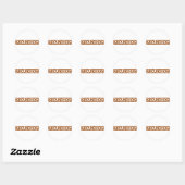 Groundhog Stamp Ronde Sticker (Vel)
