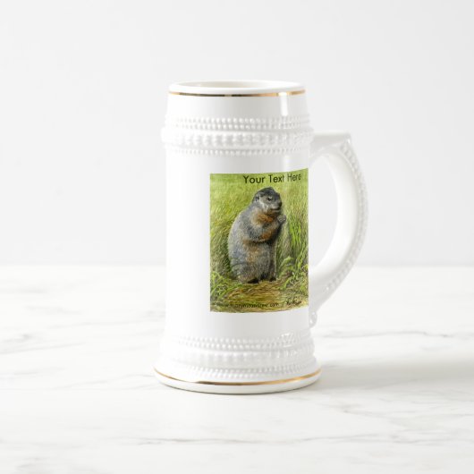 Groundhog Stein Bierpul (Voorkant rechts)