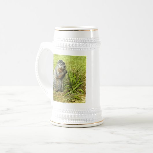 Groundhog Stein Bierpul (Voorkant links)