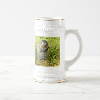 Groundhog Stein Bierpul